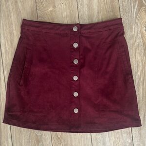 Burgundy Skirt